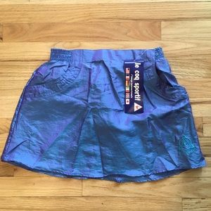 NWT Dead Stock Le Coq Sportif Iridescent Skirt